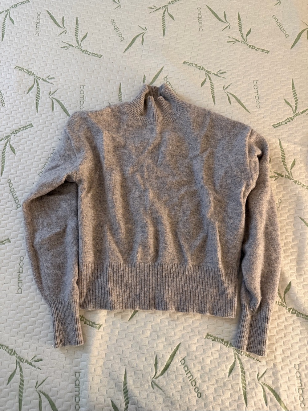 Aritzia Light Taupe Cowl-Neck Sweater